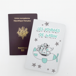 Protège passeport personnalisable Animaux avion | Etoiles