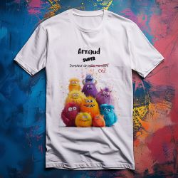 Tshirt personnalisé Super Maître|Super Atsem|Coupe Homme|Cadeau fin d'année scolaire