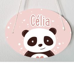 Plaque de porte chambre d'enfant personnalisable - modèle Célia