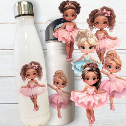 Gourde ou bouteille personnalisée pour enfant modèle  danseuse