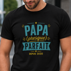 Tshirt personnalisé Papa presque parfait