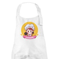 Tablier cuisine enfant personnalisé Kawaii Fille