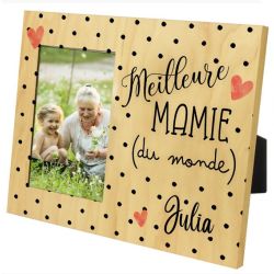 Cadre photo personnalisé Meilleure mamie (du monde)