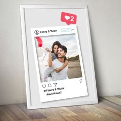 Affiche personnalisée couple, modèle Insta !