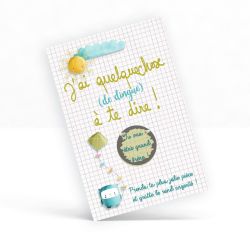 Carte à gratter "Tu vas être grand frère !"