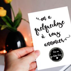 Carte à gratter Annonce de mariage 2