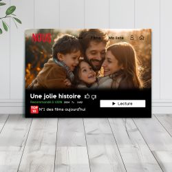 Affiche famille personnalisée|Netflix|Idée cadeau couple|Fête des pères|Fête des mères