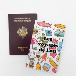Protège passeport personnalisable Kawai