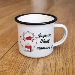 Tasse émaillée Spéciale Noël