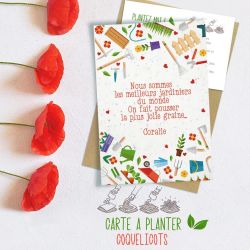 Carte à planter avec graines personnalisée Les meilleurs jardiniers