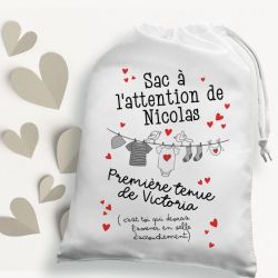 Grande pochette Première tenue de bébé pour papa - Boîte à papa