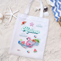 Tote bag enfant personnalisé Flamingo