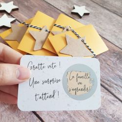 Mini pochette surprise pour annonce de grossesse !