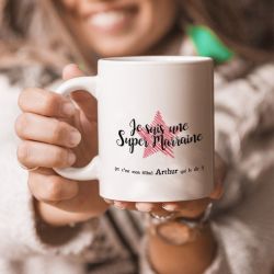 Mug personnalisable Cadeau pour Super marraine !