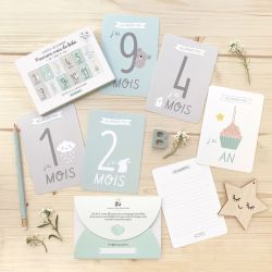 Kit premiers mois de bébé - Cartes étapes - Zü