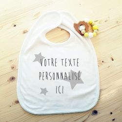 Bavoir personnalisable avec votre texte