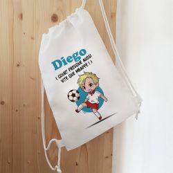 Sac de sport enfant personnalisable modèle Joueur de foot