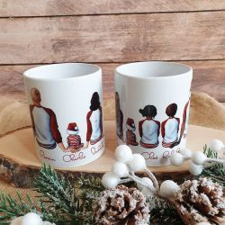 Mug personnalisable "Notre famille" Noël