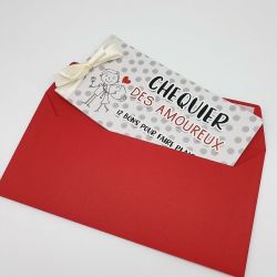 Chéquier des amoureux personnalisable- Cadeau original pour son amoureux(se) !