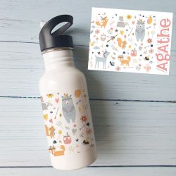 Gourde ou bouteille personnalisée pour enfant modèle Indiennes