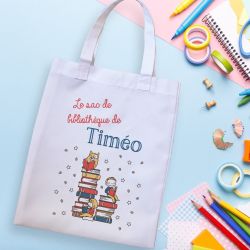 Tote bag sac de bibliothèque Livres