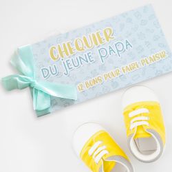 Chéquier du jeune papa - Cadeau original - Boîte à papa | Idée cadeau fête des pères