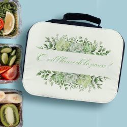 Lunch box isotherme adulte modèle fleurs