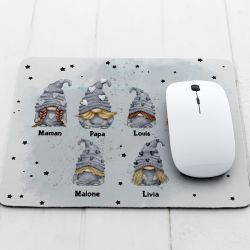 Tapis de souris personnalisé Famille Gnomes