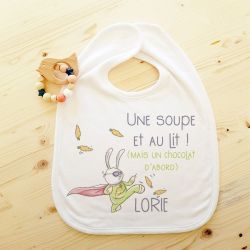 Bavoir personnalisable Super Lapin