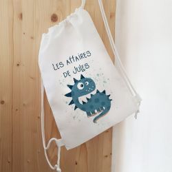 Sac de sport enfant personnalisable modèle Dinosaure