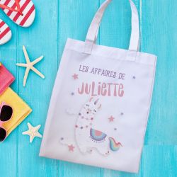 Tote bag enfant personnalisé Lama