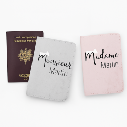 Duo de protèges passeports personnalisables | Etoiles