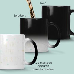 Mug magique personnalisable annonce de grossesse