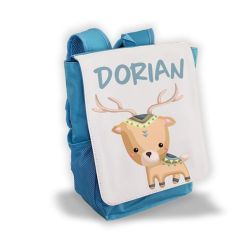 Sac à dos pour enfant personnalisé avec prénom modèle mini Cerf