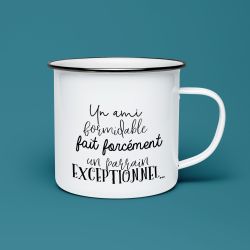 Tasse émaillée pour Parrain