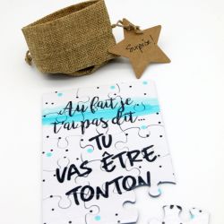 Puzzle Tu vas être Tonton annonce surprise originale