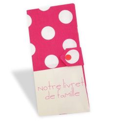 Protège livret de famille personnalisable Pink Dots