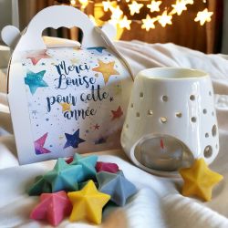 Box personnalisable brûleur de parfum + fondants Etoiles