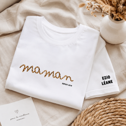 Tshirt personnalisé Léopard Maman depuis...