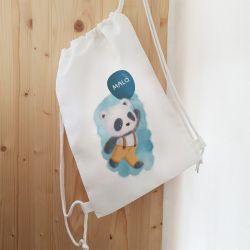 Sac de sport enfant personnalisable Panda ballon