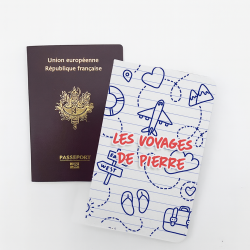 Protège passeport personnalisable Cahier