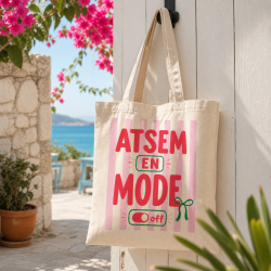 Tote bag ATSEM “ATSEM en mode off” | cadeau de fin d’année scolaire