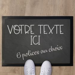 Tapis de porte personnalisé avec votre texte !