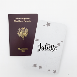 Protège passeport personnalisable Etoiles