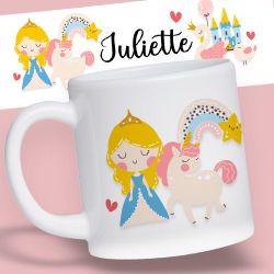 Mug résistant pour enfant personnalisé Princesse