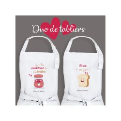 Duo de tabliers cuisine Tartine et confiture