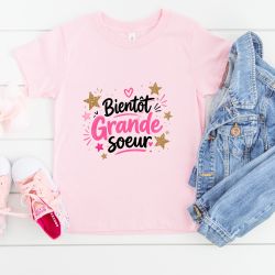 Tshirt enfant Bientôt grande soeur