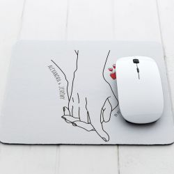 Tapis de souris personnalisé Mains minimaliste