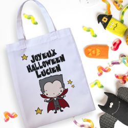 Tote bag enfant personnalisé Halloween Vampire