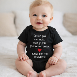 Body bébé 1ère Fête des Mères – cadeau humour pour jeune maman